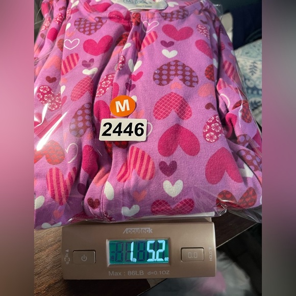 Adult size Pink Heart Pattern Onesie footed Pajamas size medium - Picture 15 of 15